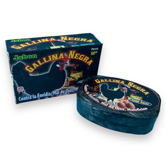 Gallina Negra Soap Bar - Powerful Protection Against Envy, Evil Eye, and Malevolent Energies - Cleansing and Warding 90gr 1 unit
